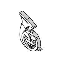 Horn Orchester Musiker Instrument isometrisch Symbol Vektor Illustration