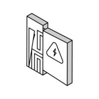 Telefonzentrale Box isometrisch Symbol Vektor Illustration