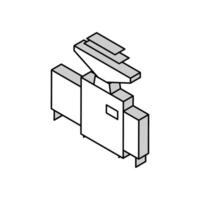 vinnande maskin isometrisk ikon vektor illustration