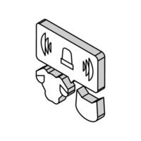 Notfall Pflege inländisch Haustiere isometrisch Symbol Vektor Illustration