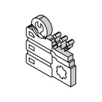 san Wiederherstellung isometrisch Symbol Vektor Illustration