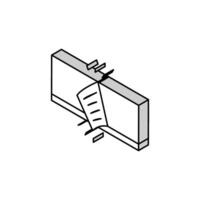 Tastatur Startseite isometrisch Symbol Vektor Illustration