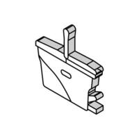 Eimer zum Reinigung isometrisch Symbol Vektor Illustration