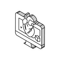 3d im medizinisch isometrisch Symbol Vektor Illustration