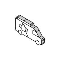 Lieferung LKW isometrisch Symbol Vektor Illustration