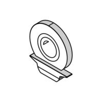 Suppe Teller isometrisch Symbol Vektor Illustration