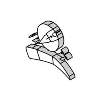 ombre ögonbryn isometrisk ikon vektor illustration