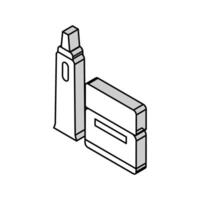 mattande grädde isometrisk ikon vektor illustration