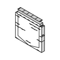 Meer Käfige Lachs isometrisch Symbol Vektor Illustration