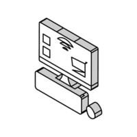 Geschäft kontaktlos isometrisch Symbol Vektor Illustration