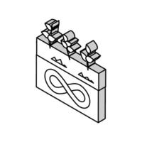 nachhaltig Landwirtschaft isometrisch Symbol Vektor Illustration