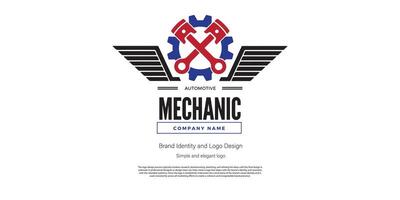 mechanisch amd Automobil Logo Design zum Logo Designer oder Netz Entwickler vektor