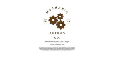 mechanisch amd Automobil Logo Design zum Logo Designer oder Netz Entwickler vektor