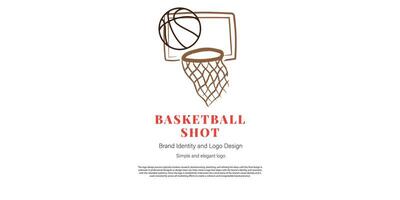 Basketball Logo Design zum Verein oder Logo Designer vektor