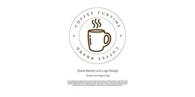 kaffe affär och mat logotyp design för logotyp designer eller webb utvecklare vektor