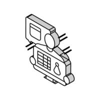 händelse planerare isometrisk ikon vektor illustration