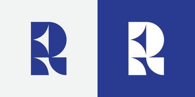 kreativ brev r logotyp design vektor mall alfabet
