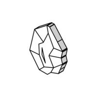 Kristall Magie isometrisch Symbol Vektor Illustration