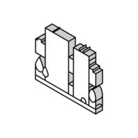 echt Nachlass Haus isometrisch Symbol Vektor Illustration