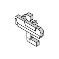 larm signalisering isometrisk ikon vektor illustration