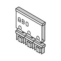 skola engelsk isometrisk ikon vektor illustration