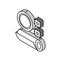 Polyimide Duroplast isometrisch Symbol Vektor Illustration