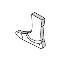 unsichtbar Socke isometrisch Symbol Vektor Illustration