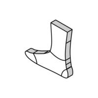 extra niedrig Socke isometrisch Symbol Vektor Illustration