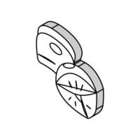 Ärmel aufblasbar Armbinden isometrisch Symbol Vektor Illustration