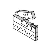 sjukvård grädde isometrisk ikon vektor illustration