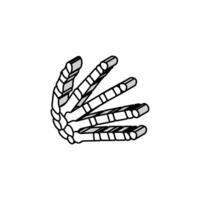 Handgelenk Knochen isometrisch Symbol Vektor Illustration