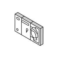 Pfund Sterling Britisches Pfund isometrisch Symbol Vektor Illustration