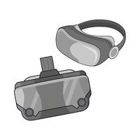 Illustration von virtuell Wirklichkeit Brille vektor