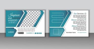 .Marketing Agentur Postkarte Design Vorlage mit kreativ Design. Profi Vektor. vektor
