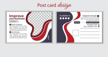 minimalistisch Geschäft Postkarte Design Vorlage. Design Prämie Vektor. Profi Vektor. vektor