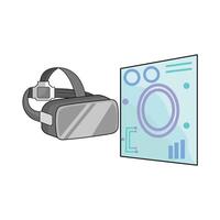 Illustration von virtuell Wirklichkeit vektor
