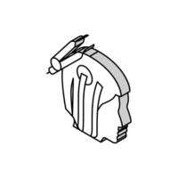 Verfahren zum Löten Balken isometrisch Symbol Vektor Illustration
