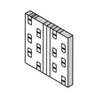 motorväg väg isometrisk ikon vektor illustration