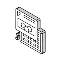 Süss Schokolade isometrisch Symbol Vektor Illustration