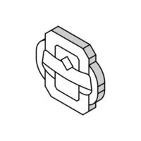 Video Spiel Niveau vergeben isometrisch Symbol Vektor Illustration