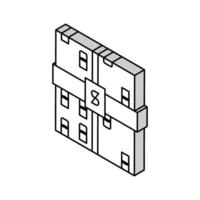 vägtull väg isometrisk ikon vektor illustration