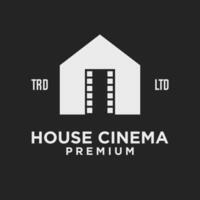 Haus Zuhause Studio Film Kino Video Logo Symbol Design Illustration vektor