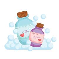süß sprühen Flasche parfümiert Zubehör Karikatur Illustration Vektor Clip Art Aufkleber