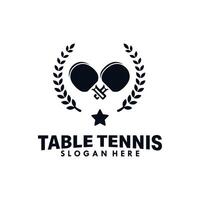 tabell tennis sport logotyp design mall vektor