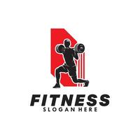 Fitness Vektor Logo Design Vorlage