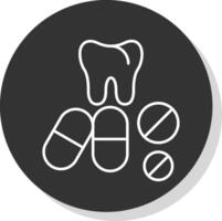 Tabletten Linie grau Symbol vektor