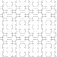 svart och vit tunn linje geometrisk fyrkant mönster bakgrund vektor