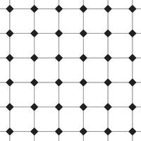 schwarz und Weiß geometrisch Platz Fliese Fußboden retro Muster Hintergrund vektor
