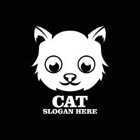 katt silhuett logotyp design illustration vektor