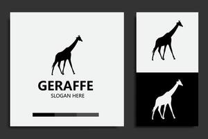 geraffe logotyp. logotyp mall design. fri vektor